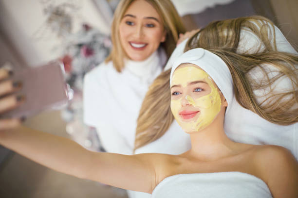 istock Taking selfie with a person who keeps me fresh and young. 1209208025