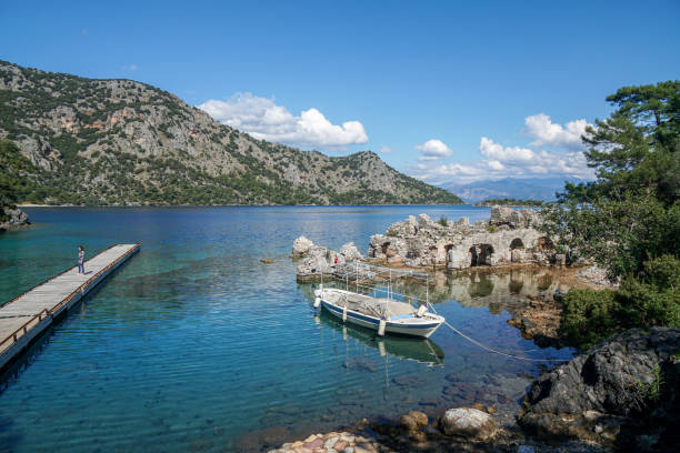Cleopatra Bath bay. Cleoparta bath from Fethiye, Turkey.