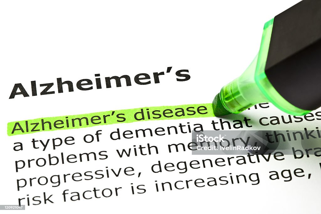 Alzheimer die Krise des Rinderwahns, unter'Alzheimer wenden - Lizenzfrei Alzheimer-Krankheit Stock-Foto