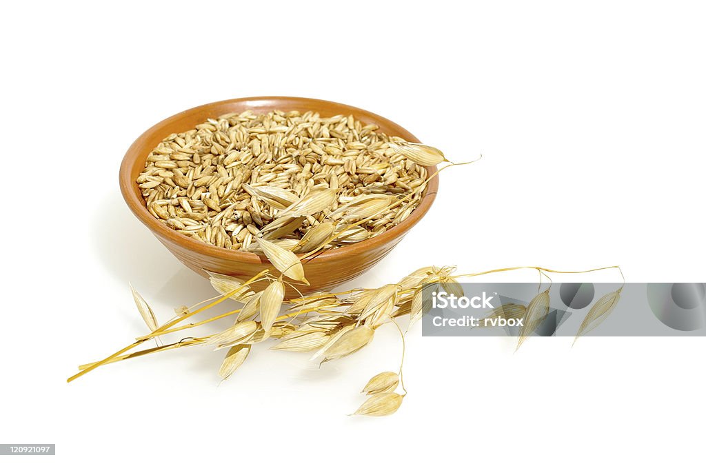 Grani di avena e spikes - Foto stock royalty-free di Alimentazione sana