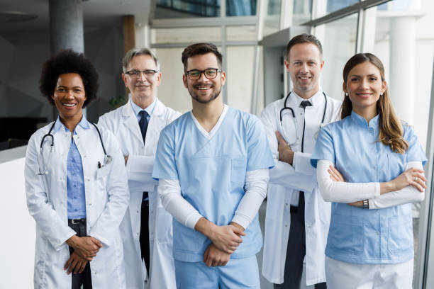 istock Diverse group of hospital doctors, surgeons, and nurses 1209217048