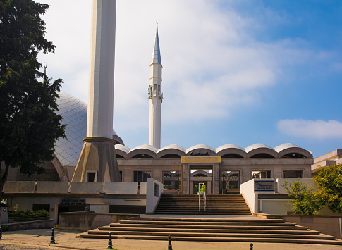 Sakirin Mosque in Uskudar, Istanbul, Turkey. The first mosque to be designed by a woman, and the most carbon neutral mosque in Turkey
