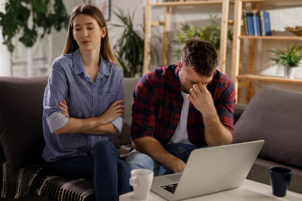 istock Young couple having an argument at home 1209218573