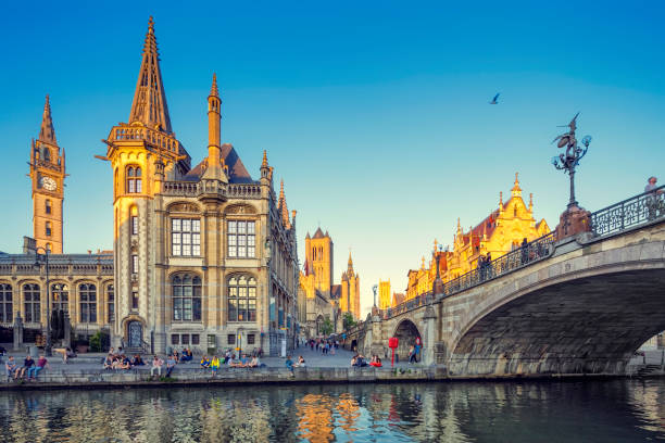 istock Graslei Harbour, Ghent, Belgium 1209219533