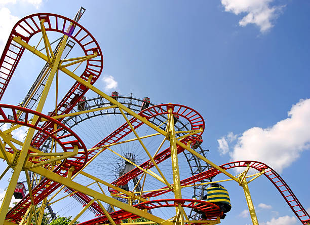 istock Roller coaster and large ferris wheel in Vienna 120922007