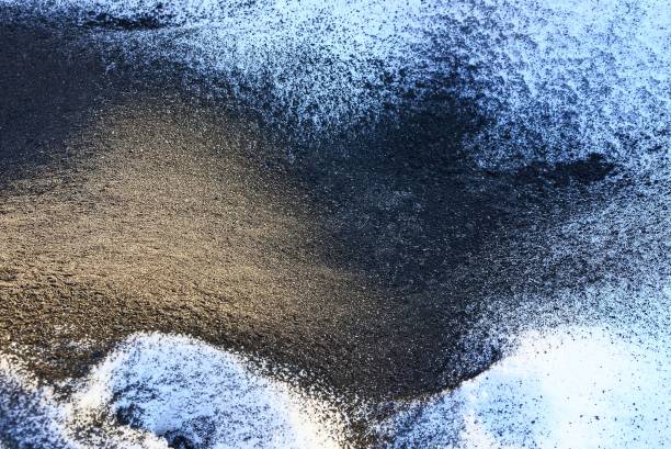 istock black white natural texture of ash and snow 1209220351