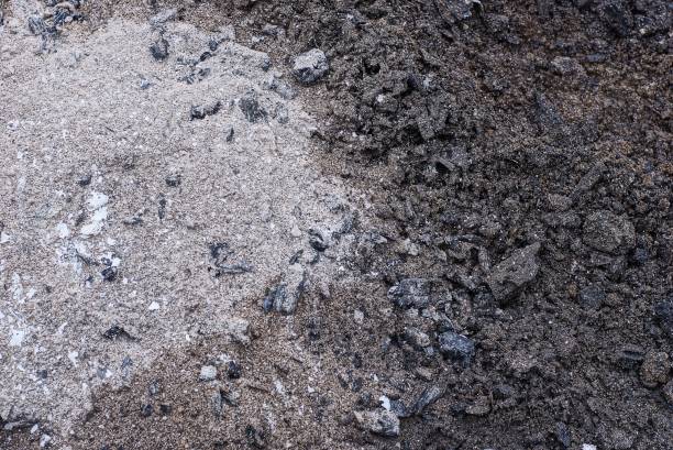 istock Gray black texture from burned coals and sang 1209221420