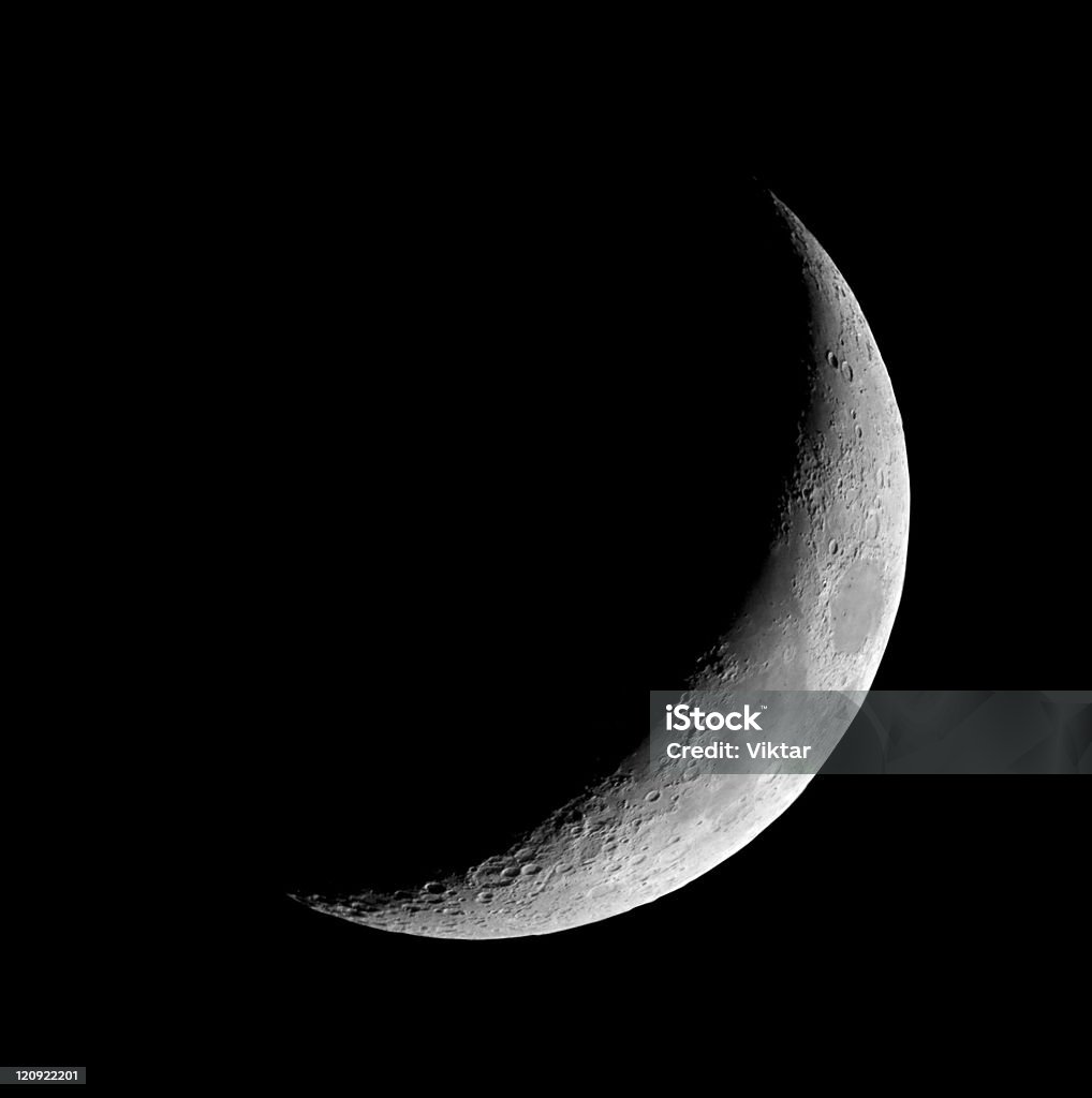 crescent moon - Lizenzfrei Astrofotografie Stock-Foto