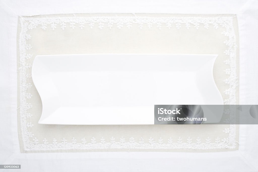 Branco puro - Royalty-free Prato Quadrado Foto de stock