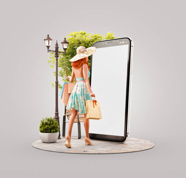 istock Unusual 3d illustration smart phone application 1209231751