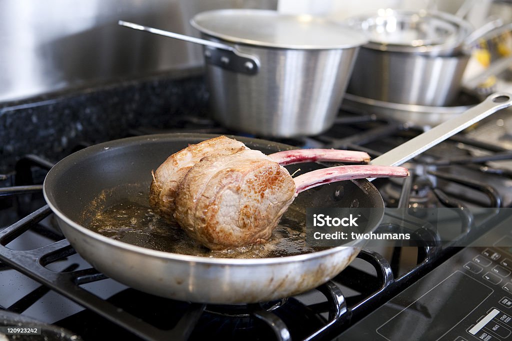 Küche in Aktion - Lizenzfrei Erdgas Stock-Foto