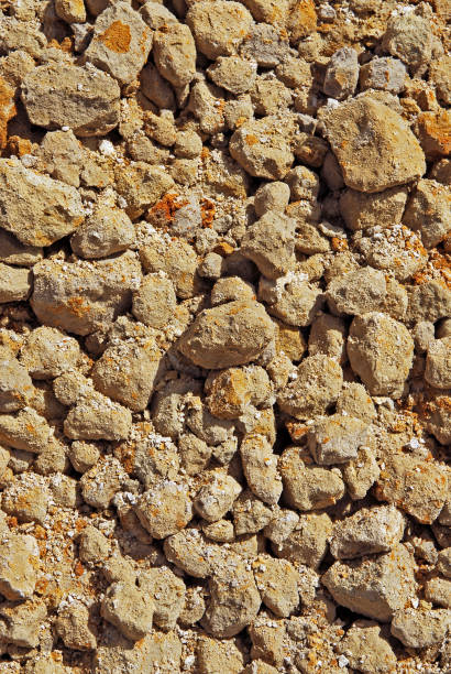 istock Interesting soil texture. Beautiful ground color and granulation. Earthy background. Part of a dusty dirt road.. 1209238363