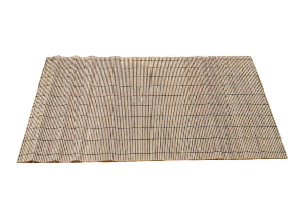 istock Mat for sushi isolated on white background 1209242719