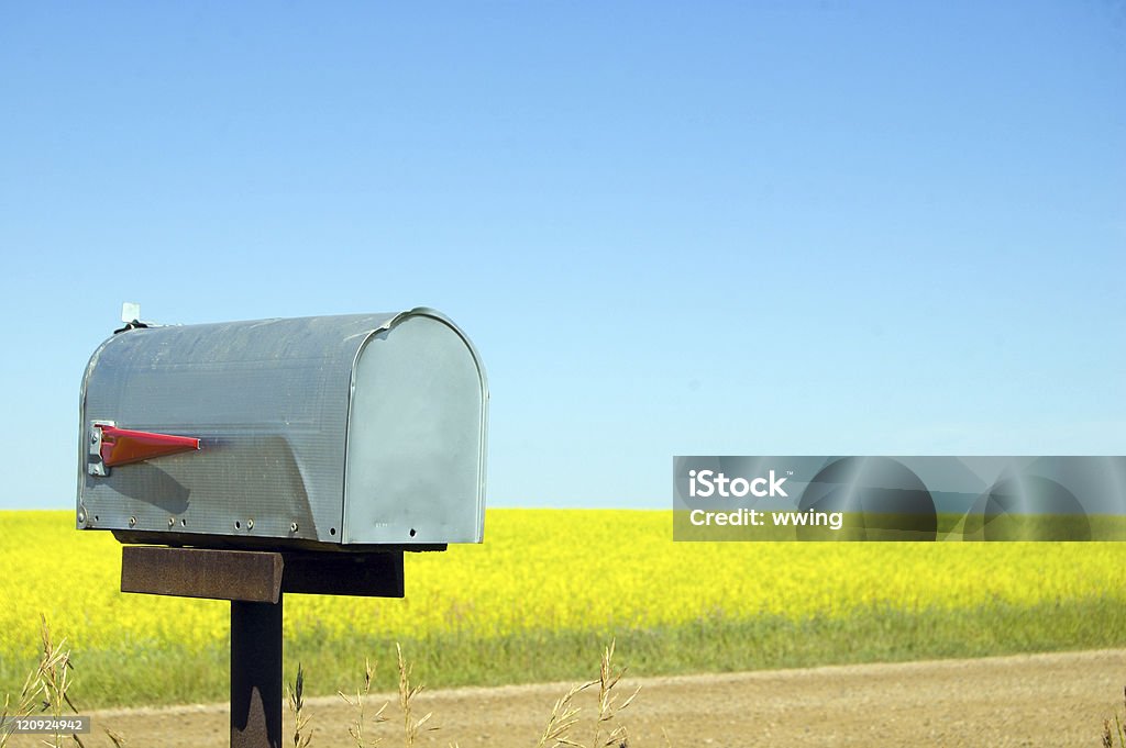 Postbox, растительного местах, и Место для текста - Стоковые фото Ящик для писем роялти-фри