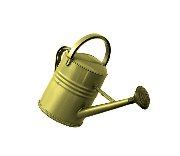 istock Yellow Slanted Watering Can 120924944