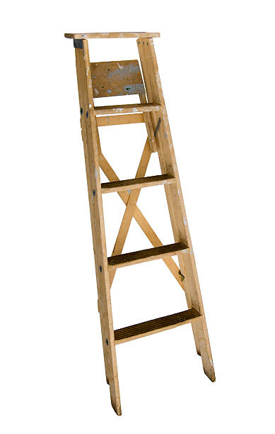istock Well Used  Wood ladder 120925078