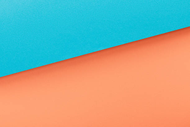 istock Top view of blue and orange background 1209252926