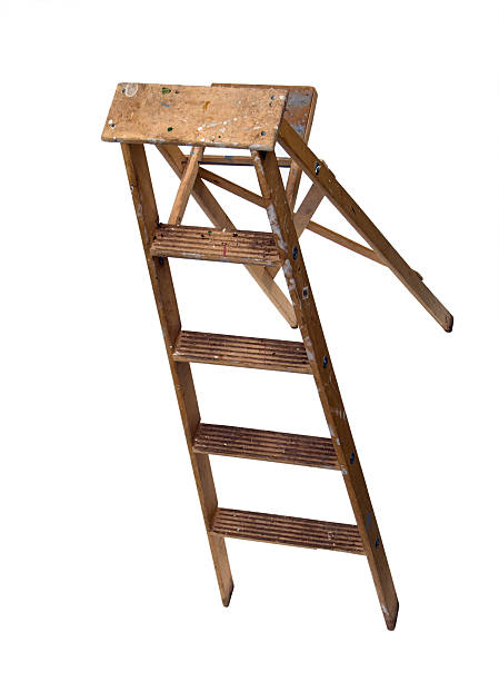 istock Wood Ladder From Above 120925429