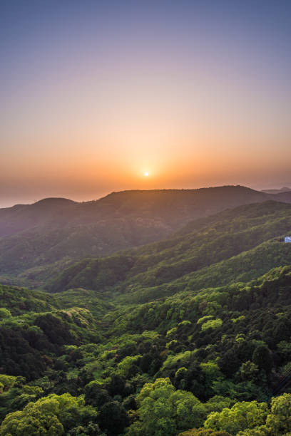 istock Landscape view of sunset from Mount Inasa Observation platform (Nagasaki, Japan) 1209254507