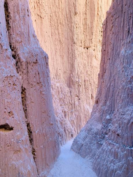 istock A narrow passage through eroded sandstone canyon walls 1209260085