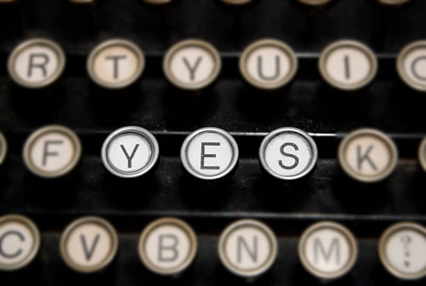 istock "Yes" on Typewriter Keys 120926012