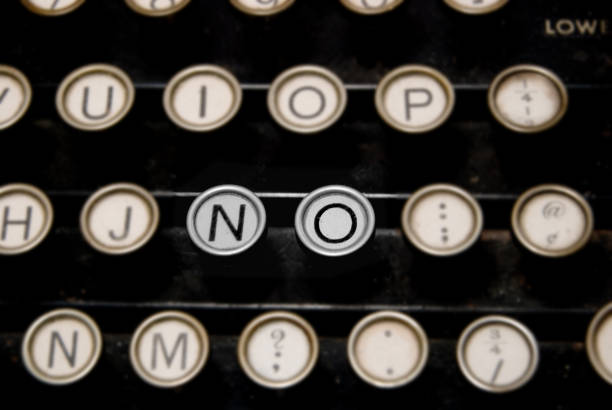 istock "No" on the Keys of a Typewriter 120926046