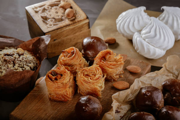 istock delicious mouth-watering sweets on the table 1209263929