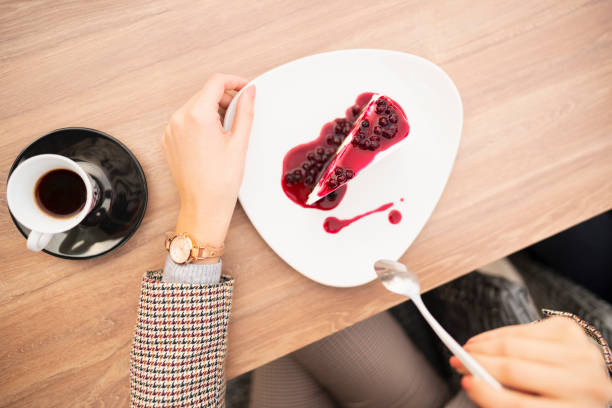 Coffee and cheesecake - real pleasure