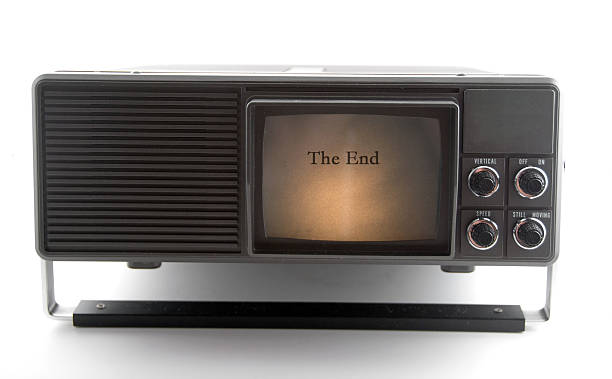istock Vintage Projector With Illuminated "The End" 120926937