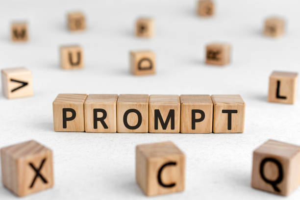 istock Prompt - words from wooden blocks with letters 1209272658
