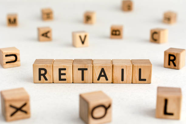 istock Retail - words from wooden blocks with letters 1209272701