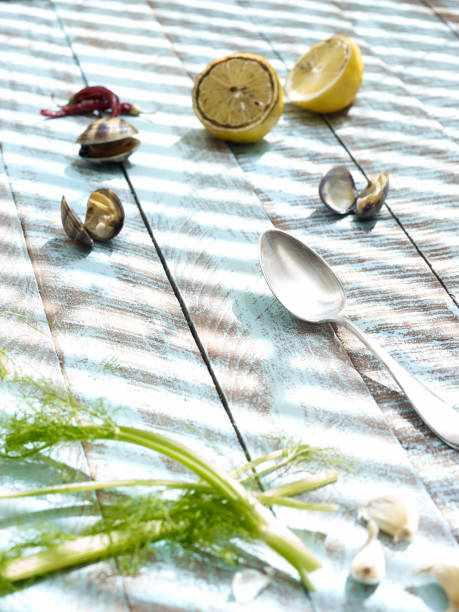 Marine concept food background
