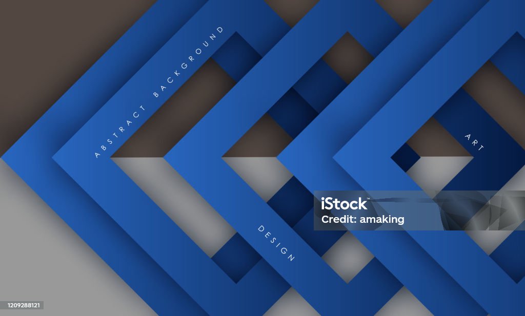 Digital Triangle Graphics Abstract Blue Modern Triangle Digital Stock Illustration - Download ...