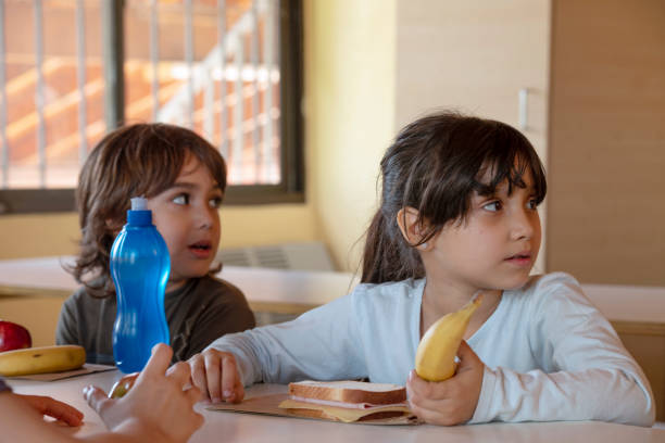 istock School canteen . Healthy meal 1209291835