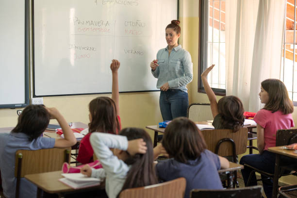 istock Kids LIFTING THE HAND WANTING TO PARTICIPATE 1209292472