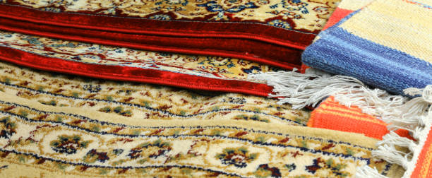 istock carpets for sale in the market stall 1209297716