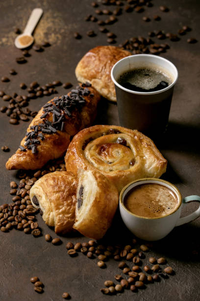 istock Puff pastry buns and croissant 1209298615