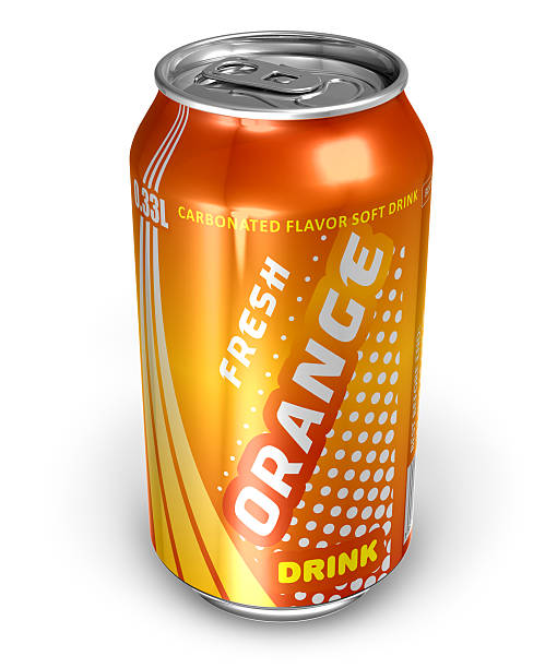 istock Orange soda drink in metal can 120930202