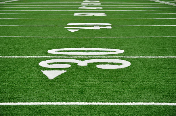 istock Thirty Yard Line on American Football Field 120930557