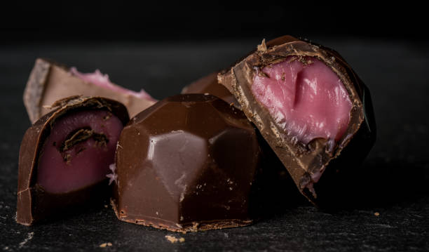 istock Homemade dried dewberry Belgian chocolates 1209310898