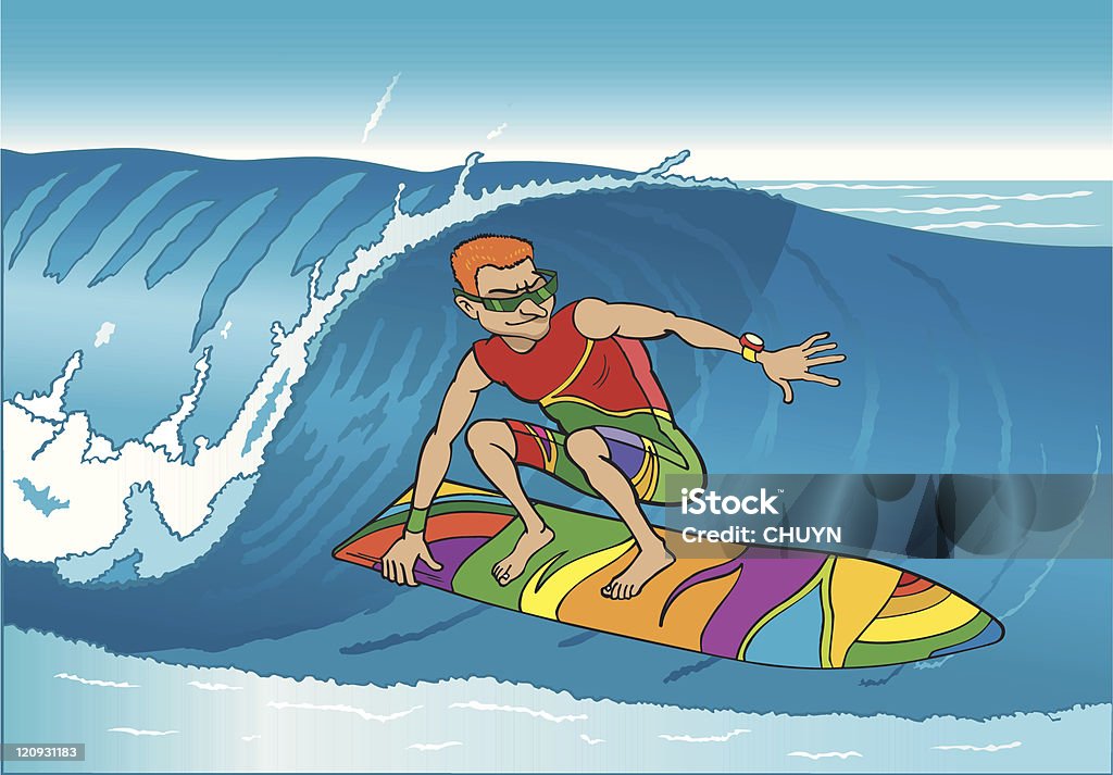 Profesjonalny Surfer - Grafika wektorowa royalty-free (Billabong Pro Mundaka)