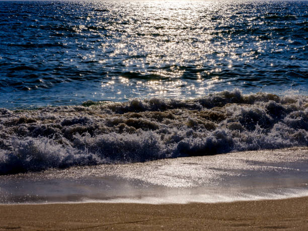 istock Calm sea at sunset 1209316853