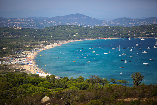 the bay of Saint Tropez in the south of France