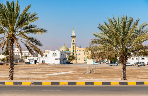 istock Sur Cityscape with mosque and palms, Sultanate of Oman. 1209319584