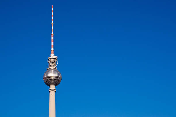 Television tower on Alexanderplatz Television tower on Alexanderplatz in Berlin sendemast stock pictures, royalty-free photos & images