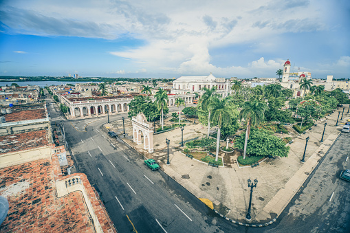 Vibrant and lively streets of Havana, Cuba, adorned with colorful buildings, classic cars, and a rich blend of Cuban culture.