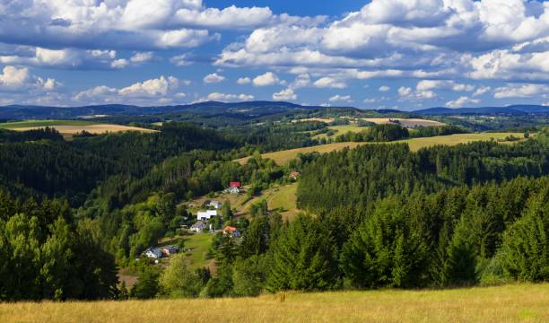 istock Village in a typical Czech landscape 1209330776