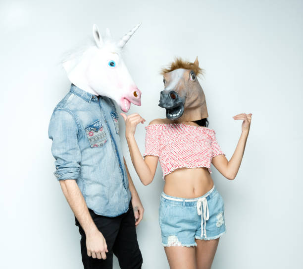 istock Male hipster wearing costume 1209332219