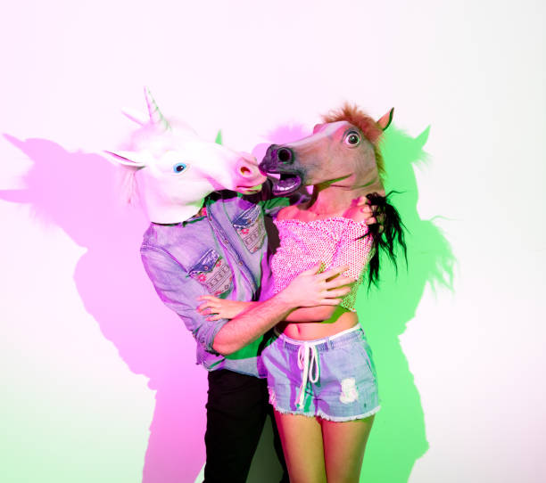 istock Young women hipster wearing costume 1209332313