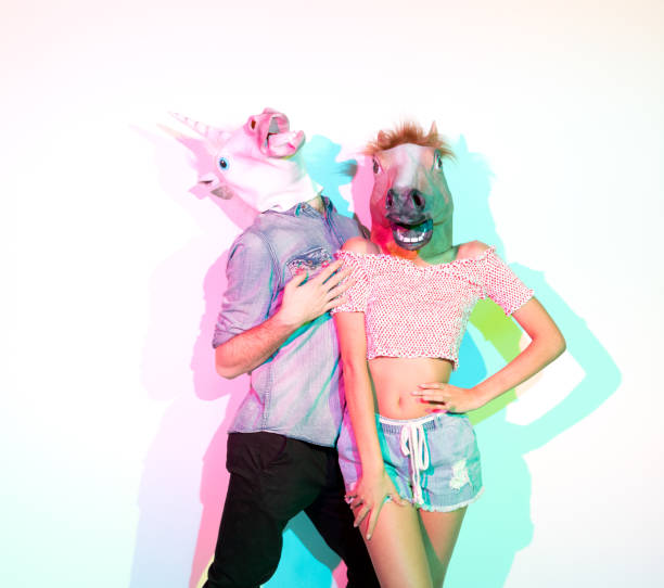 istock Young women hipster wearing costume 1209332375
